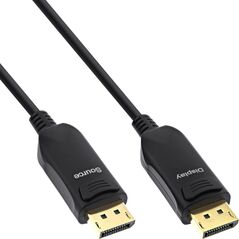 Kabel InLine InLine® DisplayPort 1.4 AOC cable active, 8K4K, black, gold, 30m