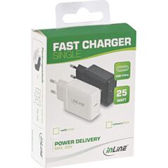 Ładowarka InLine InLine® USB PD Charger Single USB Type-C, Power Delivery, 25W, white
