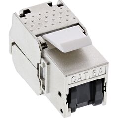 InLine InLine® RJ45 Keystone Jack Snap-In module Cat.6a, with dust cover blue