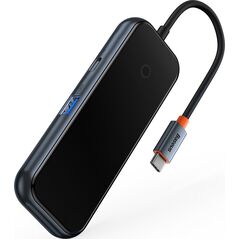 HUB USB Baseus Adapter 4w1 Baseus Hub USB-C na 4xUSB 3.0 (ciemny szary)