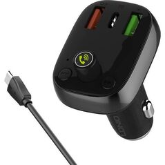 Transmiter FM LDNIO Transmiter FM LDNIO Bluetooth C704Q 2USB, USB-C + kabel USB-C