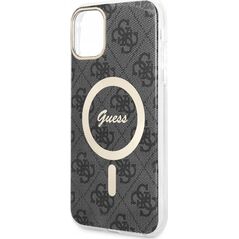 Guess Etui Guess GUHMN61H4STK Apple iPhone 11 czarny/black hardcase 4G MagSafe