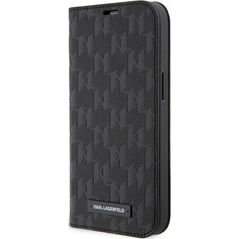 Karl Lagerfeld Etui Karl Lagerfeld KLBKP14XSAKLHPK Apple iPhone 14 Pro Max bookcase czarny/black Saffiano Monogram