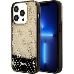 Guess Etui Guess GUHCP14LLC4PSGK Apple iPhone 14 Pro czarny/black hardcase Liquid Glitter 4G Transculent