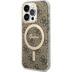 Guess Etui Guess GUHMP14LH4STW Apple iPhone 14 Pro brązowy/brown hardcase 4G MagSafe