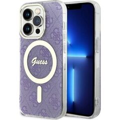 Guess Etui Guess GUHMP14LH4STU Apple iPhone 14 Pro purpurowy/purple hardcase 4G MagSafe