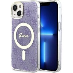 Guess Guess 4G MagSafe - Etui iPhone 14 Plus (Purpurowy)