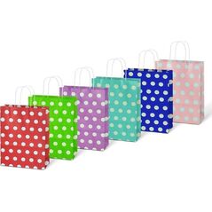 MFP paper torebka na prezent  kraft 150x210x80 kropki mix 5251325