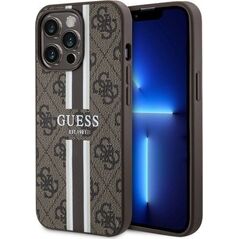 Guess Etui Guess GUHMP13XP4RPSW Apple iPhone 13 Pro Max brązowy/brown hardcase 4G Printed Stripes MagSafe