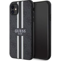 Guess Etui Guess GUHMN61P4RPSK Apple iPhone 11/XR czarny/black hardcase 4G Printed Stripes MagSafe