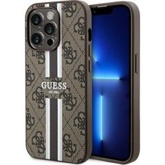 Guess Etui Guess GUHMP14XP4RPSW Apple iPhone 14 Pro Max brązowy/brown hardcase 4G Printed Stripes MagSafe