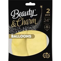 GoDan Balony Beauty&Charm makaronowe waniliowe 61cm 2szt