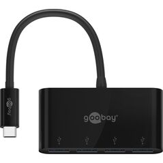 HUB USB Goobay Goobay 61073 huby i koncentratory USB Type-C 5000 Mbit/s Czarny