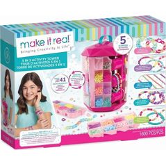 Make it real Make it Real 5w1 Activity Tower pojemnik z koralikami