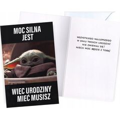KUKARTKA KARNET DHS URODZINY BABY YODA
