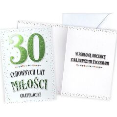KUKARTKA KARNET V 30 ROCZNICA SLUBU V-083