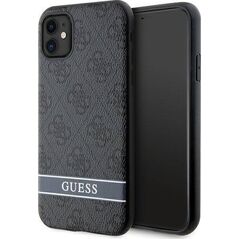 Guess Etui Guess GUHCN61P4SNK Apple iPhone 11/XR szary/grey hardcase 4G Stripe