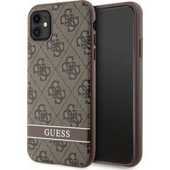Guess Etui Guess GUHCN61P4SNW Apple iPhone 11/XR brązowy/brown hardcase 4G Stripe
