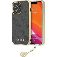 Guess Etui Guess GUHCP14LGF4GGR Apple iPhone 14 Pro szary/grey hardcase 4G Charms Collection