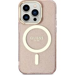 Guess Etui Guess GUHMN61HCMCGP Apple iPhone 11/XR różowy/pink hardcase Glitter Gold MagSafe