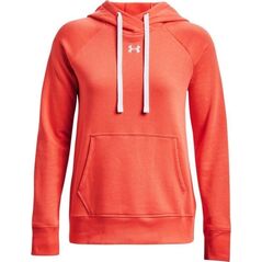 Under Armour Bluza damska Under Armour Rival Fleece HB Hoodie pomarańczowa 1356317 877 XL
