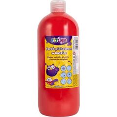 Strigo Farba plakatowa STRIGO w butelce, 1000 ml czerwona