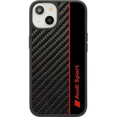 DefaultBrand Audi Carbon Fiber iPhone 14 6.1" czarny/black hardcase AUS-TPUPCIP14-R8/D1-BK