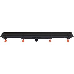 Werit-P JOMOTech Pakiet EXCLUSIVE 40 / Odpływ liniowy 650 mm / maskownica 2-stronna FLIS czarny mat / mata WERIT 175-30650400-38