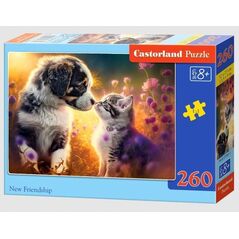 Castorland Puzzle 260 element?w Kotek, piesek nowa przyja??