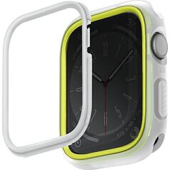 Uniq Etui UNIQ Moduo Apple Watch 4/5/6/7/SE/8 44/45mm limonka-biały/lime-white