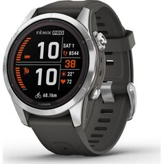 Garmin Garmin fenix 7S Pro Solar z czujnikiem tętna HRV Elevate (srebrny / grafitowy pasek)
