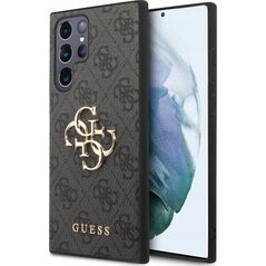 Guess Guess 4G Big Metal Logo - Etui Samsung Galaxy S23 Ultra (szary)