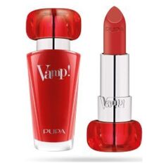 Pupa Pupa, Vamp!, Paraben-Free, Volume, Cream Lipstick, 304, Red Flame, 3.5 g For Women