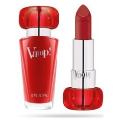 Pupa Pupa, Vamp!, Paraben-Free, Volume, Cream Lipstick, 302, Ruby Red, 3.5 g For Women