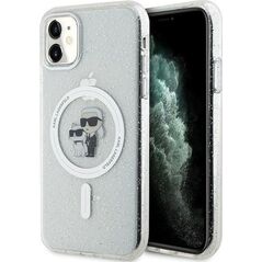 Karl Lagerfeld Etui Karl Lagerfeld KLHMN61HGKCNOT Apple iPhone 11/XR hardcase Karl&Choupette Glitter MagSafe transparent