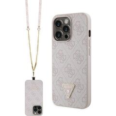 Guess Etui Guess GUHCP13XP4TDSCPP Apple iPhone 13 Pro Max hardcase Crossbody 4G Metal Logo różowy/pink