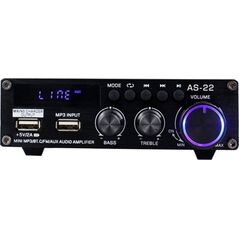 Blitzwolf Wzmacniacz audio AS-22, 45W, Bluetooth 5.0, USB + pilot (czarny)