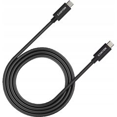 Kabel USB Canyon CANYON Kabel USB-C/USB-C, UC-44, 40Gbps, 240W, 1m, Czarny