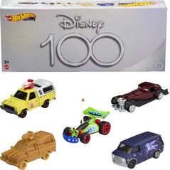 Mattel Hot Wheels PREMIUM 100-lecie Disneya zestaw 5 aut (HKF06)
