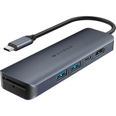 HUB USB HyperDrive Koncentrator HyperDrive Next 6-Port USB-C Hub HDMI/4K60Hz/SD/MAC/PC/Chromebook/