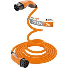 Kabel do ładowania samochodów LAPP Helix Typu 2, do 22 kW, 5 m, pomarańczowy (5555935015)