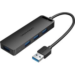 HUB USB Vention Hub USB 3.0 z 4 portami i zasilaczem Vention CHLBD 0,5m czarny