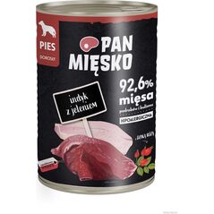 Pan Mięsko Karma mokra dla psa Indyk z jeleniem (dorosły) 400g