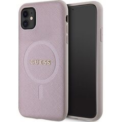 Guess Guess GUHMN61PSAHMCP iPhone 11 / Xr 6.1" różowy/pink hardcase Saffiano MagSafe