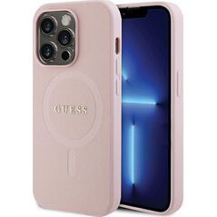 Guess Guess GUHMP14XPSAHMCP iPhone 14 Pro Max 6,7" różowy/pink hardcase Saffiano MagSafe