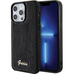Guess Guess GUHCP15LPSFDGSK iPhone 15 Pro 6.1" czarny/black hardcase Sequin Script Metal