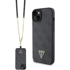 Guess Guess GUHCP15MP4TDSCPK iPhone 15 Plus 6.7" czarny/black hardcase Crossbody 4G Metal Logo