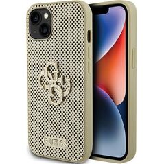 Guess Guess GUHCP15SPSP4LGD iPhone 15 6.1" złoty/gold hardcase Perforated 4G Glitter