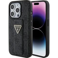 Guess Guess GUHCP15XPGS4TDK iPhone 15 Pro Max 6.7" czarny/black hardcase Grip Stand 4G Triangle Strass