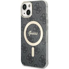 Guess Guess GUHMP15SH4STK iPhone 15 6.1" czarny/black hardcase IML 4G MagSafe
